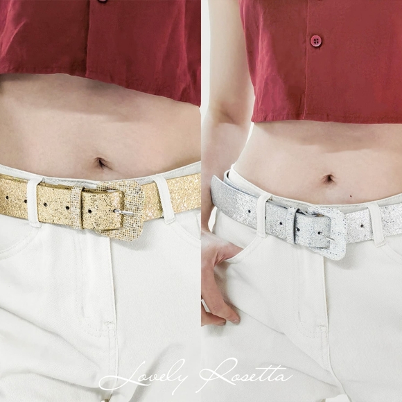 Stylish Glitter Buckle Belt - Picture 12 of 12